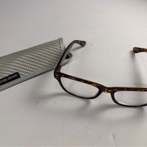 Dmarie’s Foster Grant Reading Glasses +2.5 Brown PD60mm 54-18-140 in case